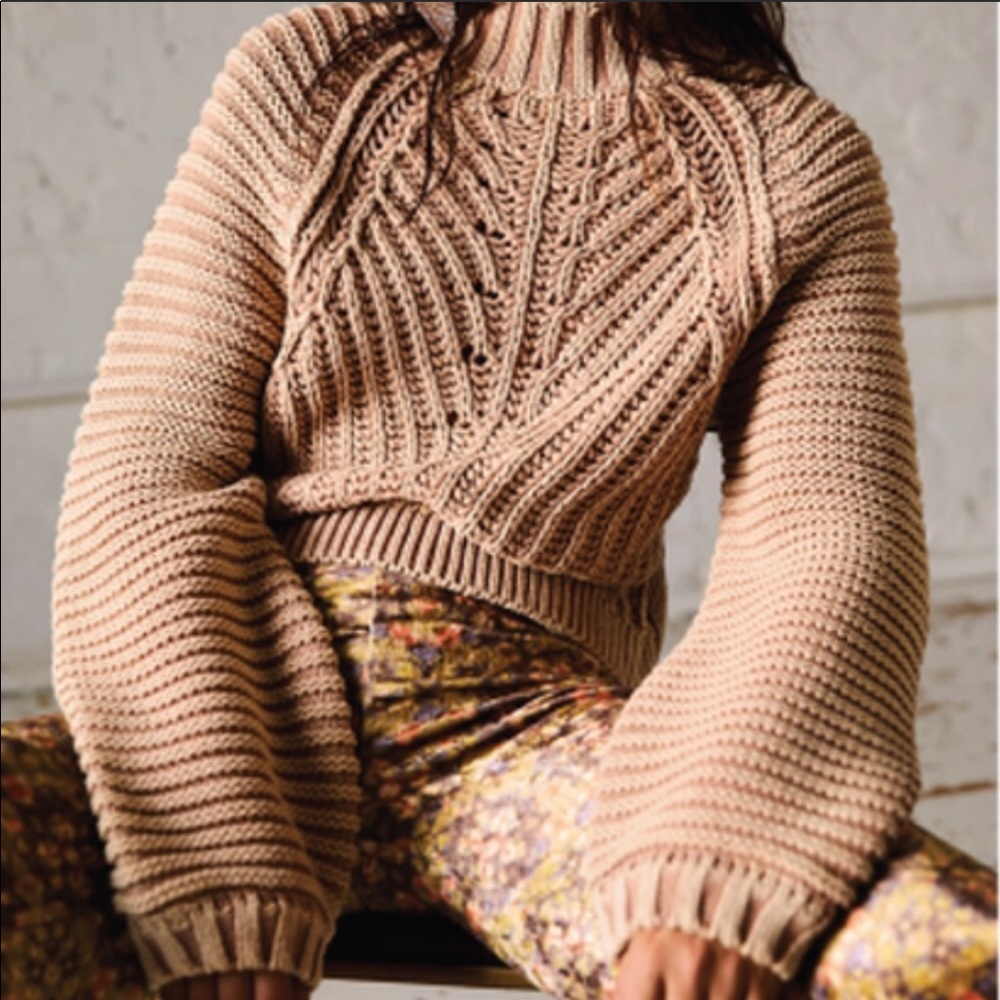 Free People Sweetheart Ribbed Pullover Sweater